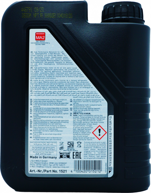 Aceite Para Motocicleta Viscocidad 10w40 Liqui Moly 1L