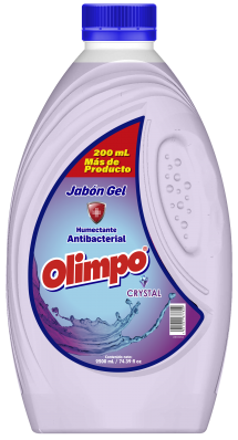 Jabón liquido Olimpo antibacterial Crystal 2200 ml