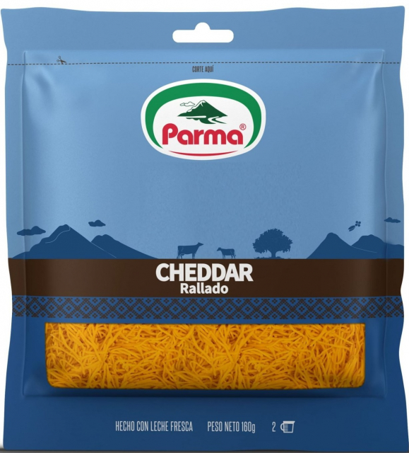 Queso Cheddar Amarillo Rallado Parma 200 gr.
