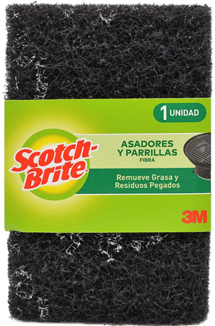 Esponja limpieza pesada negra parrilla Scotch-Brite® 1 und