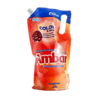 Detergente Líquido Doypack Ambar Color&bright 1 lt.