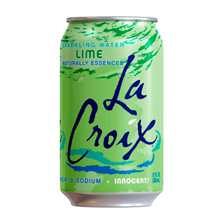La Croix Agua Mineral Sabor Lima Lata 355 ml.