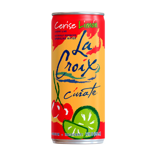 Agua mineral con gas la croix sabor cereza limon 355ml
