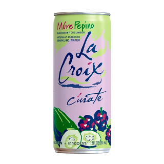 Agua mineral con gas la croix sabor pepino 355ml