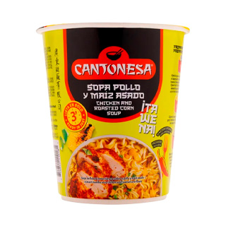 Sopa instantánea vaso sabor pollo Cantonesa 65 gr.