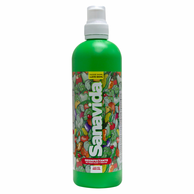 Desinfectante frutas y verduras Sanavida 480 ml
