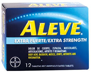 Aleve tabletas 12 un 220 mg
