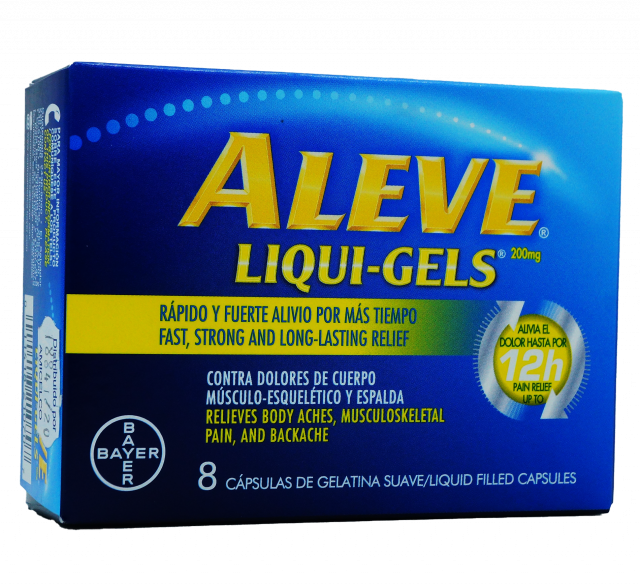 Aleve liquid-gels 8 un. 200 gr.
