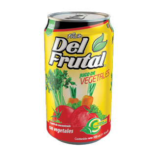 Del Frutal Jugo Vegetales Lata 330 ml.