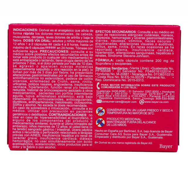 Dorival Gel liquido 12 Capsulas 200 ml.