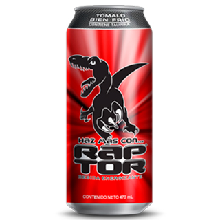 Raptor Lata 473 ml.