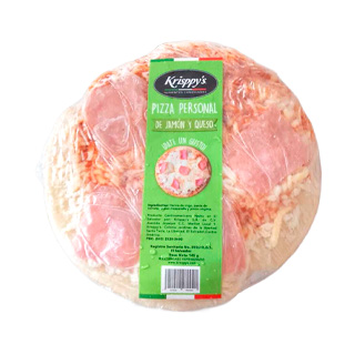 Pizza Kirsppys Personal De Queso y Jamón 145 gr.