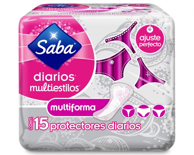 Protectores diarios multiestilo multiforma Saba 15 und
