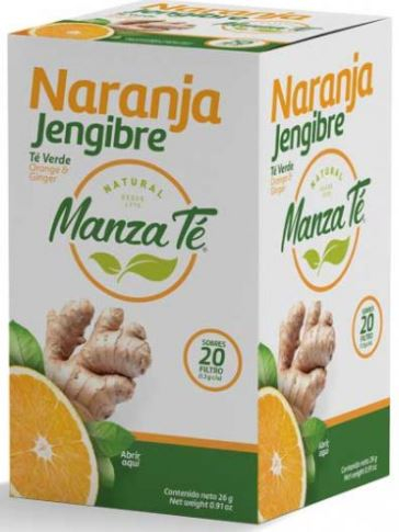 Té Naranja Jengibre Manzaté 20 uds.
