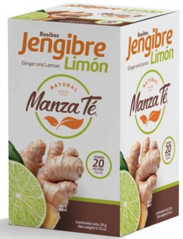 Té Jengibre Limón Manzaté 20 uds.