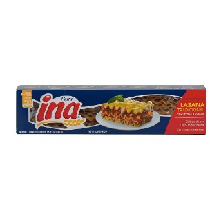 Pasta Lasaña Ondulada Tradicional Ina 370 gramos