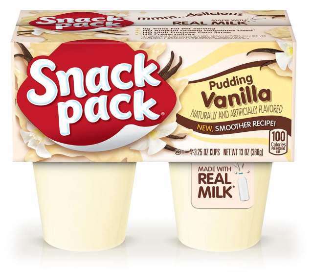 Pudín vainilla Snack Pack 4 und