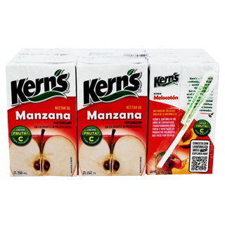 6 Pack néctar surtido Kerns 250 ml.