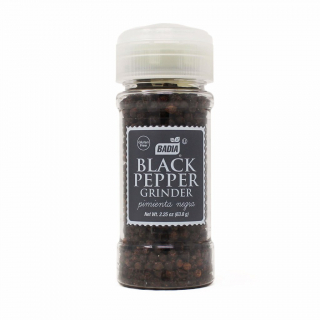 Pimienta negra con molinillo Badia 2.5 oz