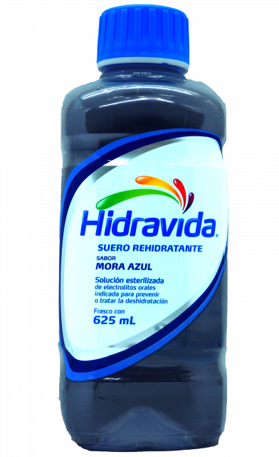 Hidravida Suero Sabor Mora Azul 625 ml.