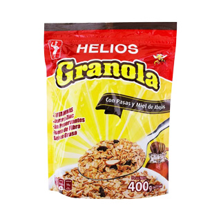 Granola con Pasas y Miel Helios 400gr.