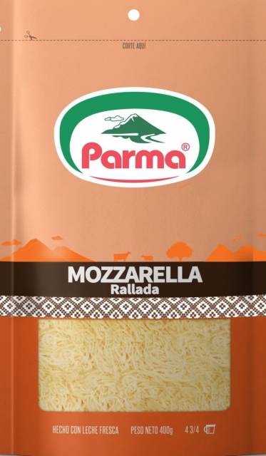 Mozzarella Rallada Zip Pack Parma 900 gr.