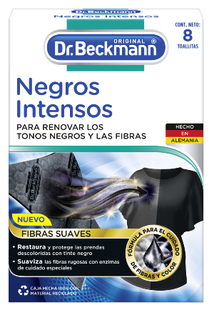 Toallitas Dr. Beckmann Negros Intensos 2 en 1 8 unidades 