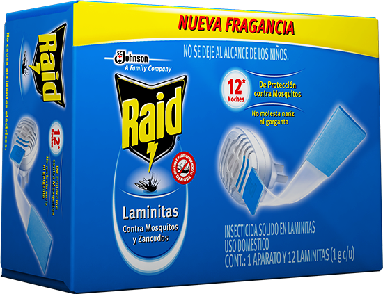 Repelente Raid eléctrico más 12 laminitas
