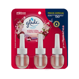 Repuesto Glade frutos rojos 3 pack 63 ml