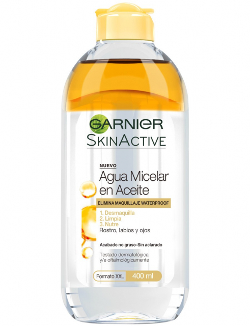 Agua micelar en aceite Garnier 400 ml