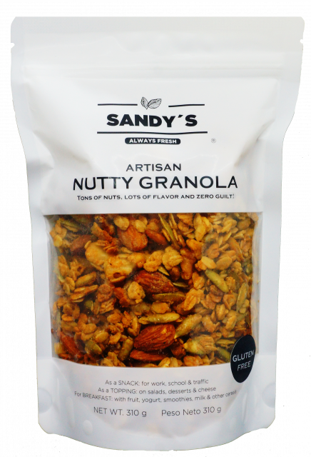 Granola artesanal sin gluten Sandy´s Nutty Granola 310 g