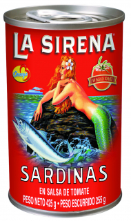 Sardina salsa tomate La Sirena 15 oz