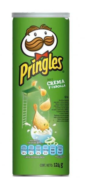 Papalinas crema y cebolla Pringles  124 g