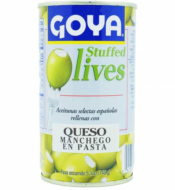 Aceitunas Goya rellenas de pasta de queso manchego 5.25oz