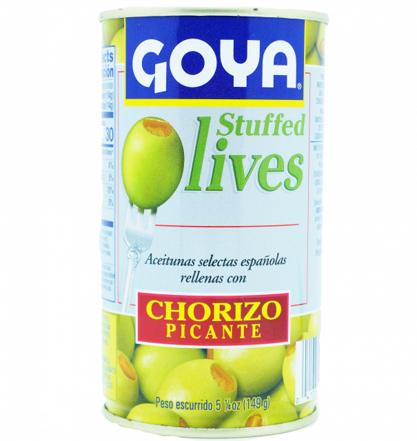 Aceitunas Goya rellenas de chorizo picante 5.25oz