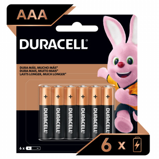 Batería AAA Duracell 2 uds + 4 uds