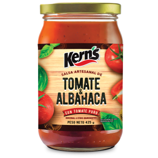 Salsa tomate albahaca Kerns para pasta 425gr.