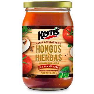 Salsa Hongos y Hierbas Kerns Para Pasta 425 gr