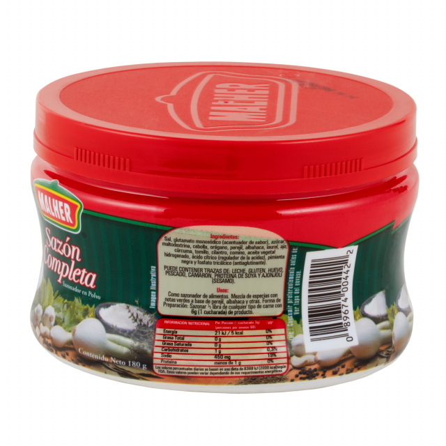Sazón completa Malher 180 g