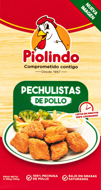 Pio Lindo Pechulistas De Pollo 390 gr.
