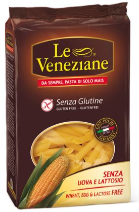 Pasta de maíz Penne Rigate Gluten free Le Veneziane 250 g 