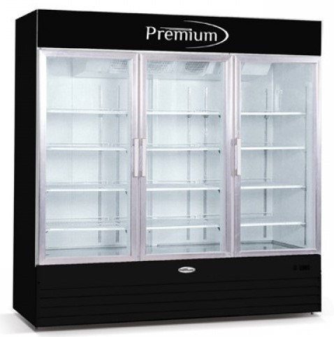 Enfriador exhibidor vertical de 53 pies cubicos