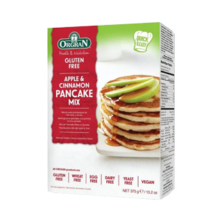 Premezcla panqueque con manzana y canela gluten free Orgran 375 g