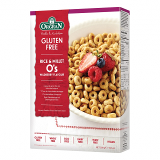 Cereal arroz frutos rojos gluten free Orgran 300 g
