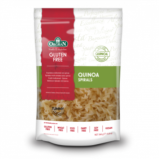 Pasta con quinoa en forma de espirales gluten free Orgran 250 g