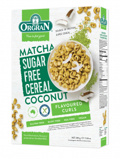 Cereal de matcha y coco gluten and sugar free Orgran 200 g