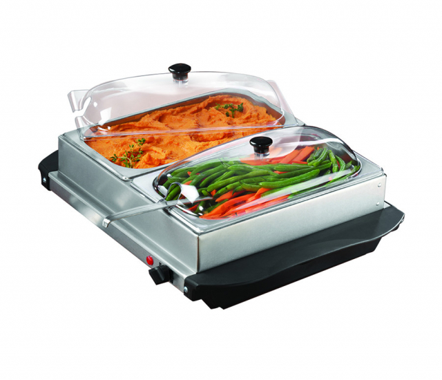 Servidor para buffet de 2 bandejas