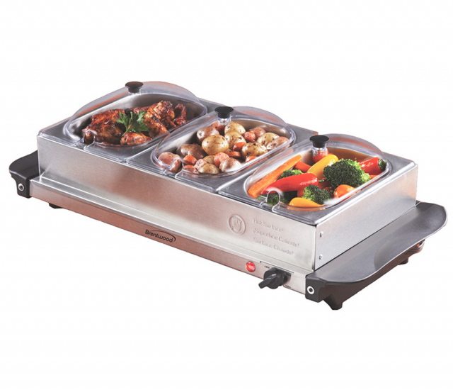 Servidor para buffet de 3 bandejas