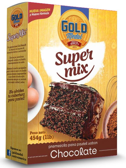 Premezcla de pastel de chocolate Gold Medal 560 g
