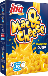 Pasta especiales macarrones y queso Ina 209 g